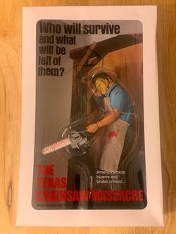 NECA POSTER SERIES THE TEXAS CHAINSAW MASSACRE ACTION FIGURE