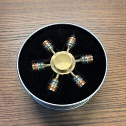 High-Quality Brass Decompression Metal Fidget Spinner - Great Condition!