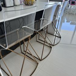 Acrylic Barstools (3)