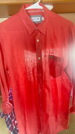 Lacoste Shirt 100%l linen (new!)