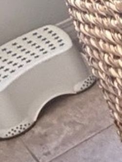 White Plastic Step Stool
