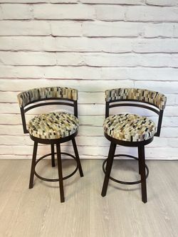 Modern Swivel Bar Stools 2pc