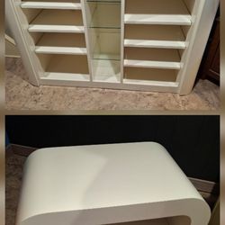 Entertainment Center W/Side Table
