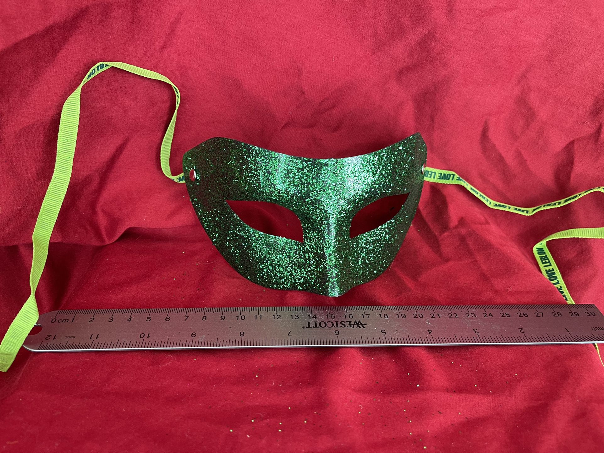Green Glitter Mask/Costume