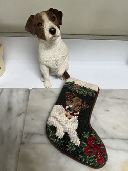 Jack Russell Sandicast Sculpture 8X5 Inches 