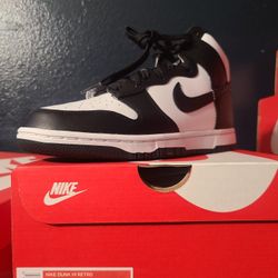 Nike Dunk High Black & White Size 8.5m