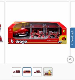 Bburago Ferrari SF-24 F1 Pit Stop Playset 1/43