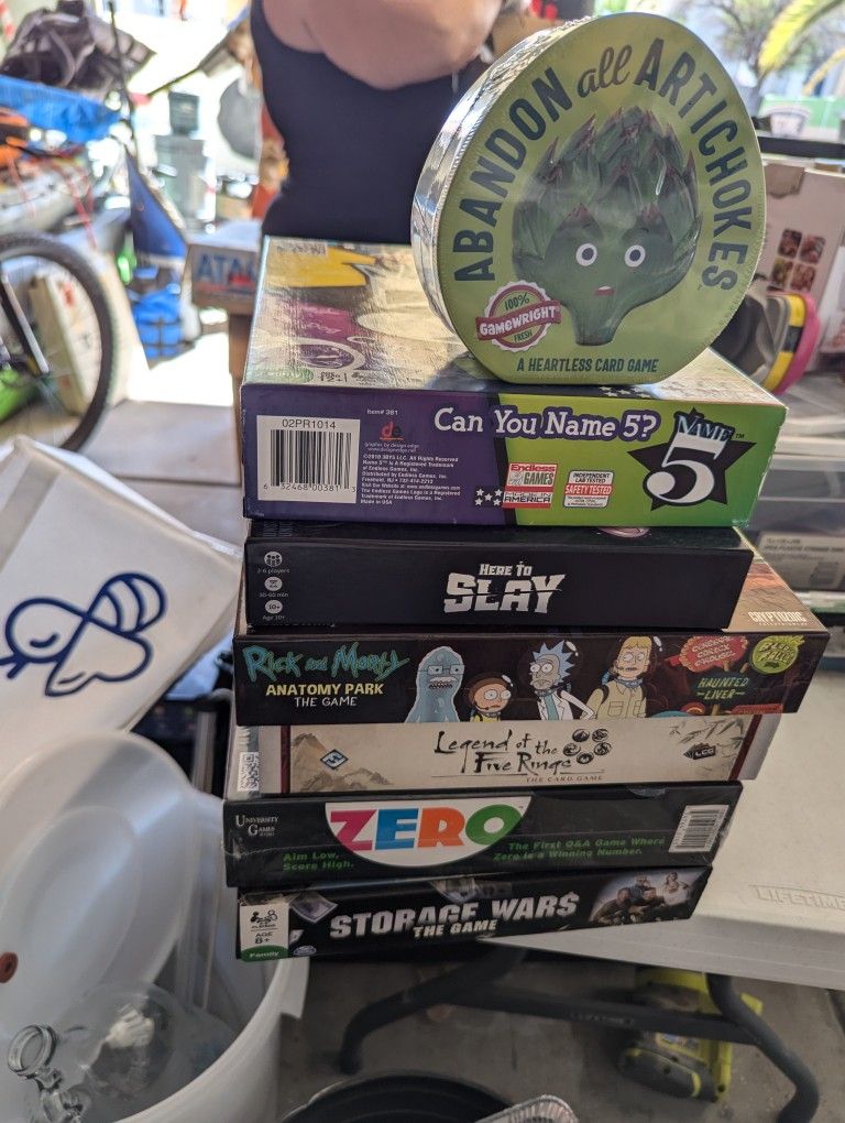 Stack Of Board Games