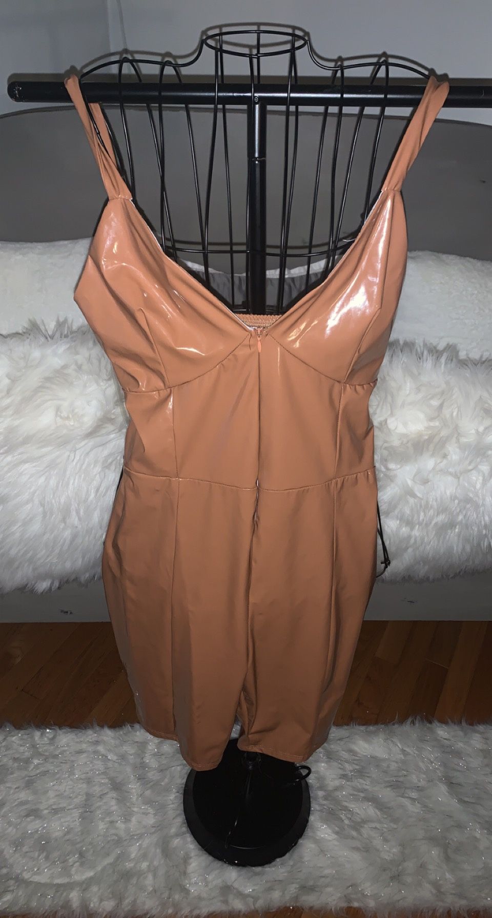 Brown Clubwear Romper