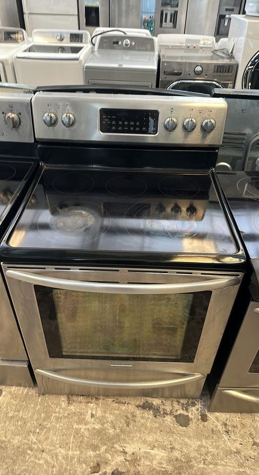 Stainless KitchenAid Electric Stove Large Capacity