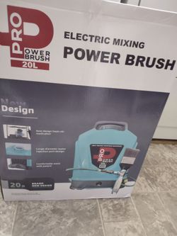 Electric mixing power brush back pack