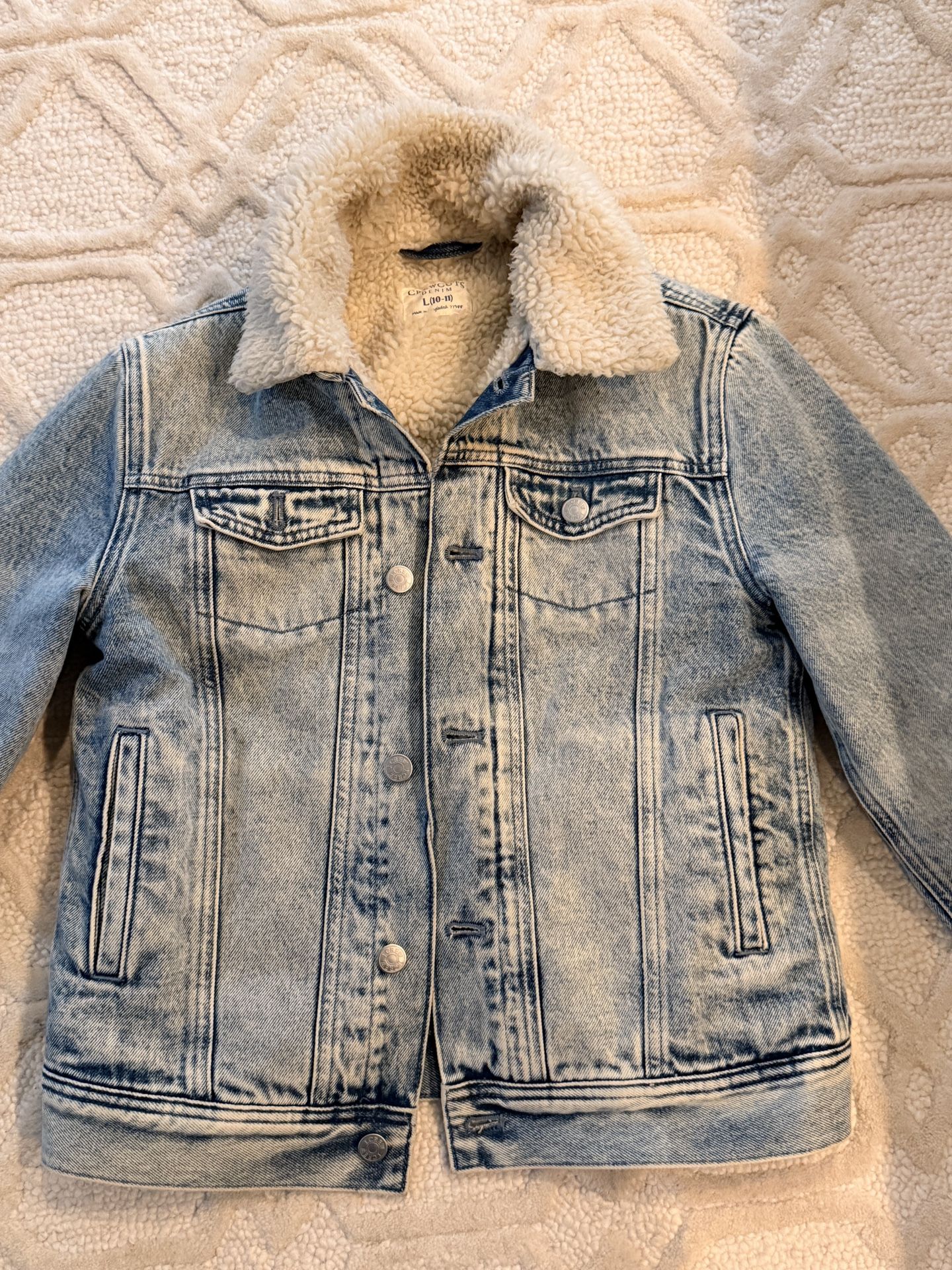 Kids JCREW Sherpa Jean Jacket