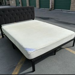 Queen bed with mattress