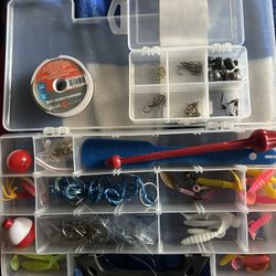 Fishing Gear New  , Hooks, String, Weights Etc