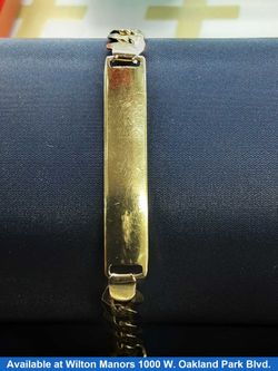 ID Bracelet - Yellow Gold 14k (.585) 18.2 grams 7 inch