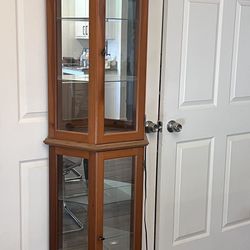 Glass, Mirrored, Light Up Display Case 