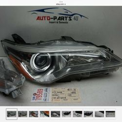 2015 - 2017 TOYOTA CAMRY RIGHT HALOGEN HEADLIGHT OEM 2016 W/ MARKER LIGHT UE79589