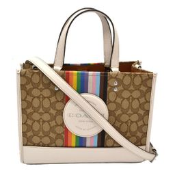 Coach Women's Dempsey Carryall Purse Crossbody Handbag Tote Pride Collection New