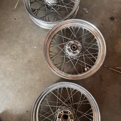 3/4 Harley Rims Set
