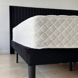 BED FRAME & MATTRESS KING 