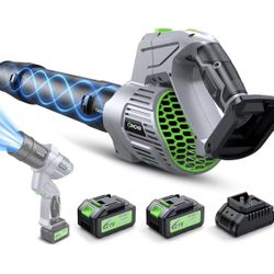 Electric Leaf Blower Cordless, 900,000 RPM, 2 x 4.0Ah Batteries & Charger, 