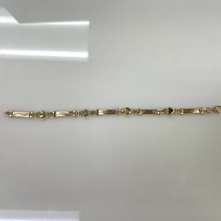14k multicolor gold bracelet 141290-1