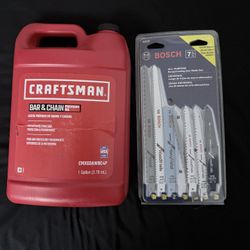 Saw Blades And Oil