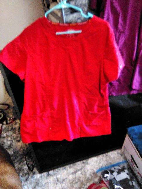 Dickies Red XL women's Shirt Scrub