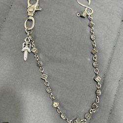 Chrome Wallet Chain And Cuban Bracelet 