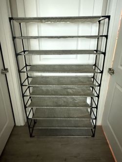 50-Pair Fabric Shelf Standing Shoe Rack.