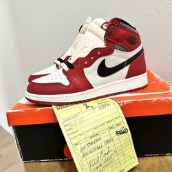 Size 6.5 - Nike Air Jordan 1 High Retro Chicago Reimagined  Lost And Found FD1437-612