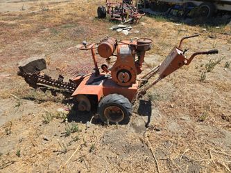 Vintage Walk-Behind Trencher with Engine