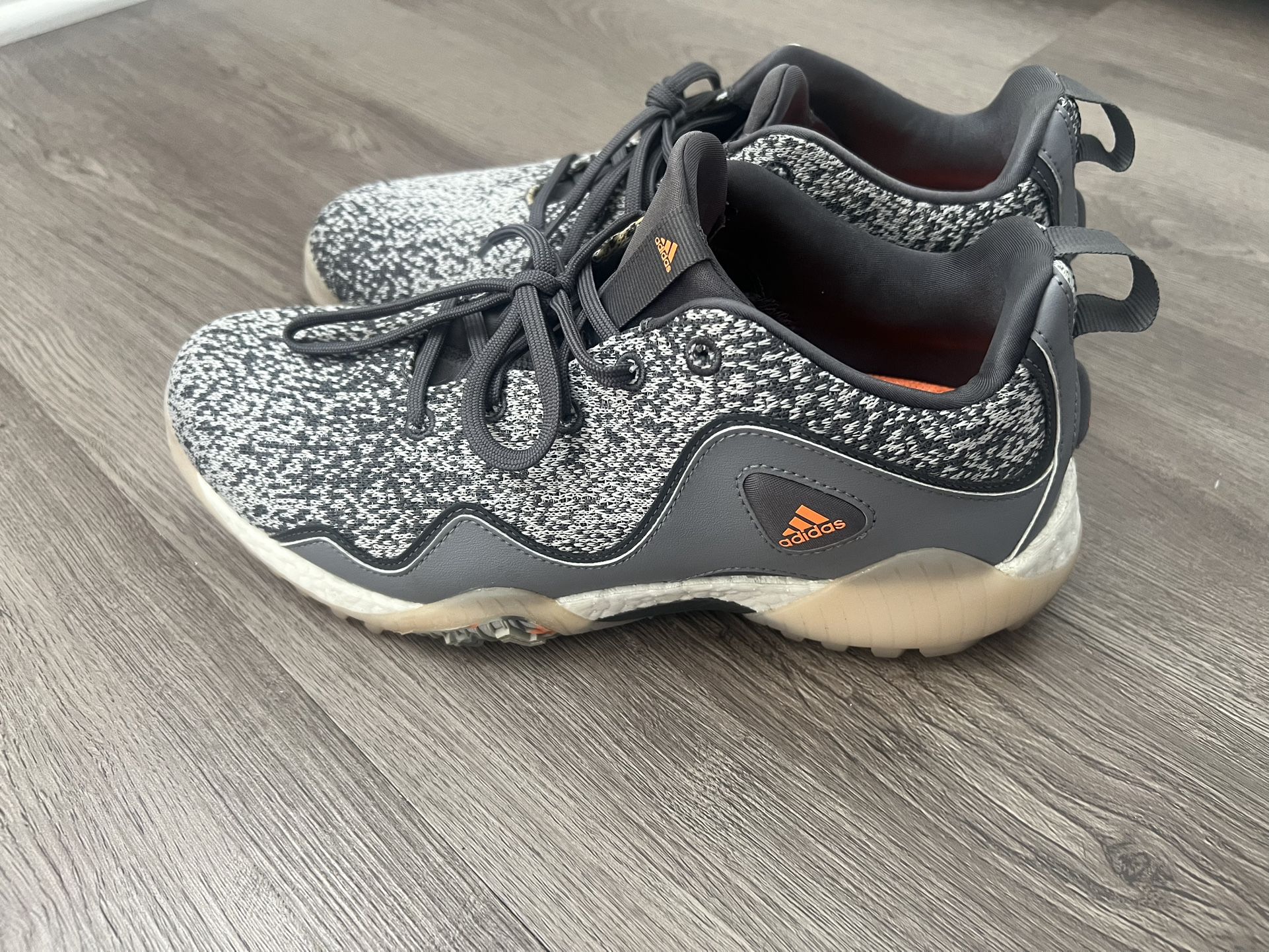 Adidas Code Chaos 21 Men’s Golf Shoes Grey and Scream Orange Size 9.5