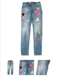 🔥Billionaire Boys Club Men's Multi Future Jeans (blue)
👖Featuring diverse embroidered patches and distressed detailing.
👖FABRIC: Denim
5 pocket no