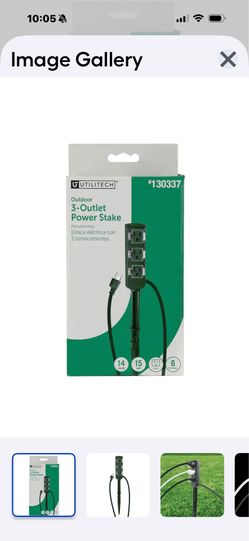 UTILITECH 6-ft 16/ 1 Light Duty Green I door/Outdoor Extension Power Cord