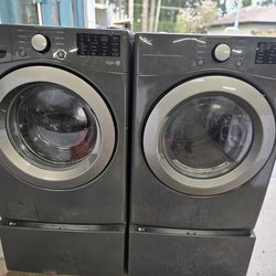 Lg Washer And Dryer Set Electric 30-day Warranty