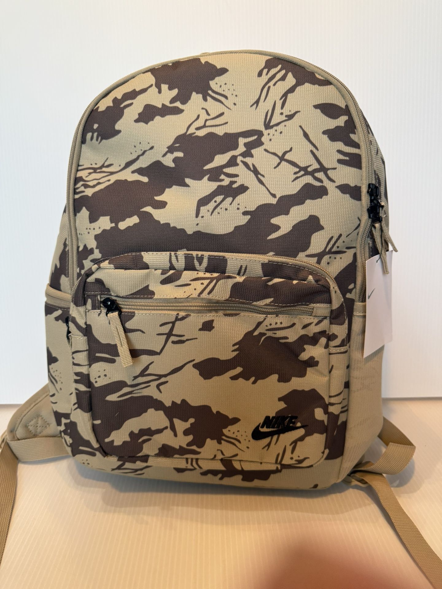 Nike Heritage Eugene Camo Backpack Limestone/Black