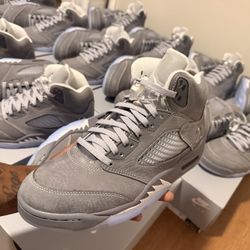 Air Jordan Wolf Grey 5s Size 9 & 10.5