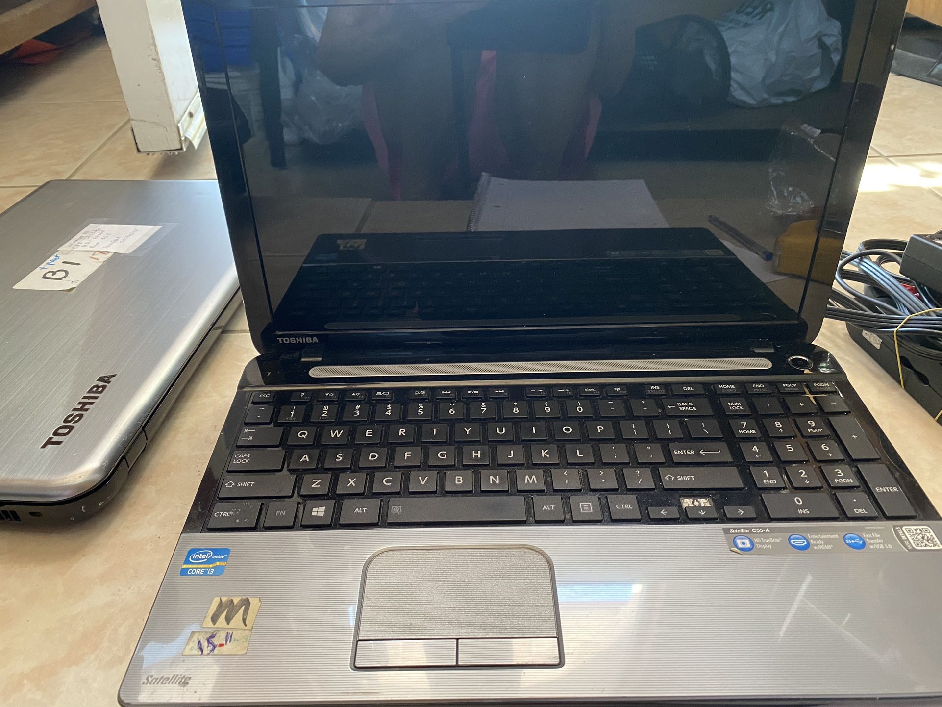 Toshiba Laptop 15”to 17” —$140 To $145
