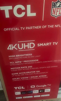 Only 1.5 Months Old TCL 75” S5 4K UHD Google Smart TV – Original Box ( 3 Years Warranty)