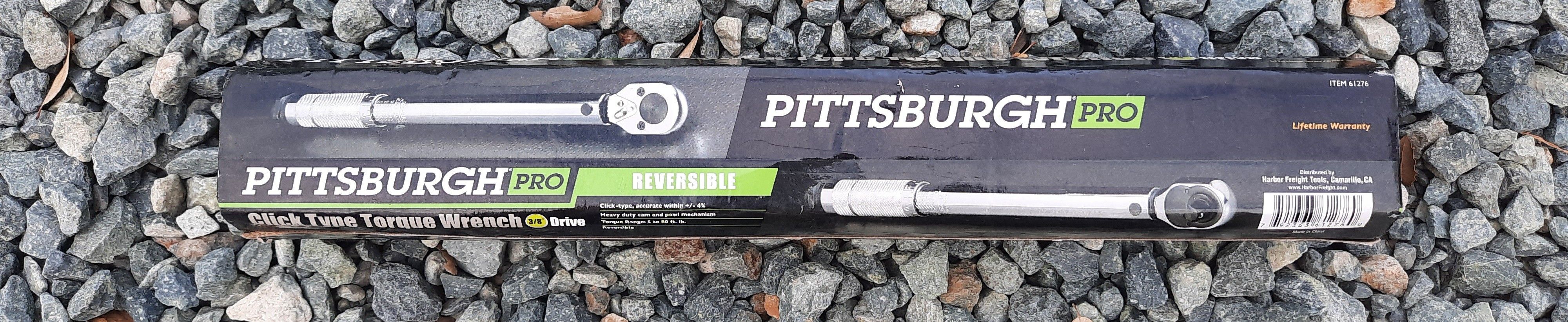 Pittsburgh Pro Reversible Click Type Torque Wrench 3/8" Drive