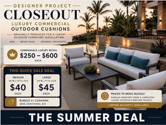 🔥 GREAT DEAL! Outdoor Cushions-Luxury Commercial-Grade