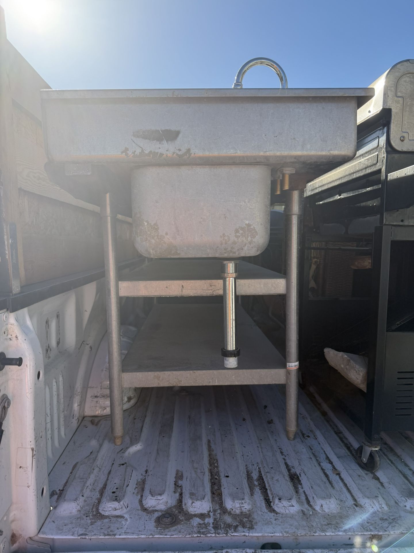 👉 72”x30” Stainless Steel Prep Table w/ Sink – Restaurant / Food Truck