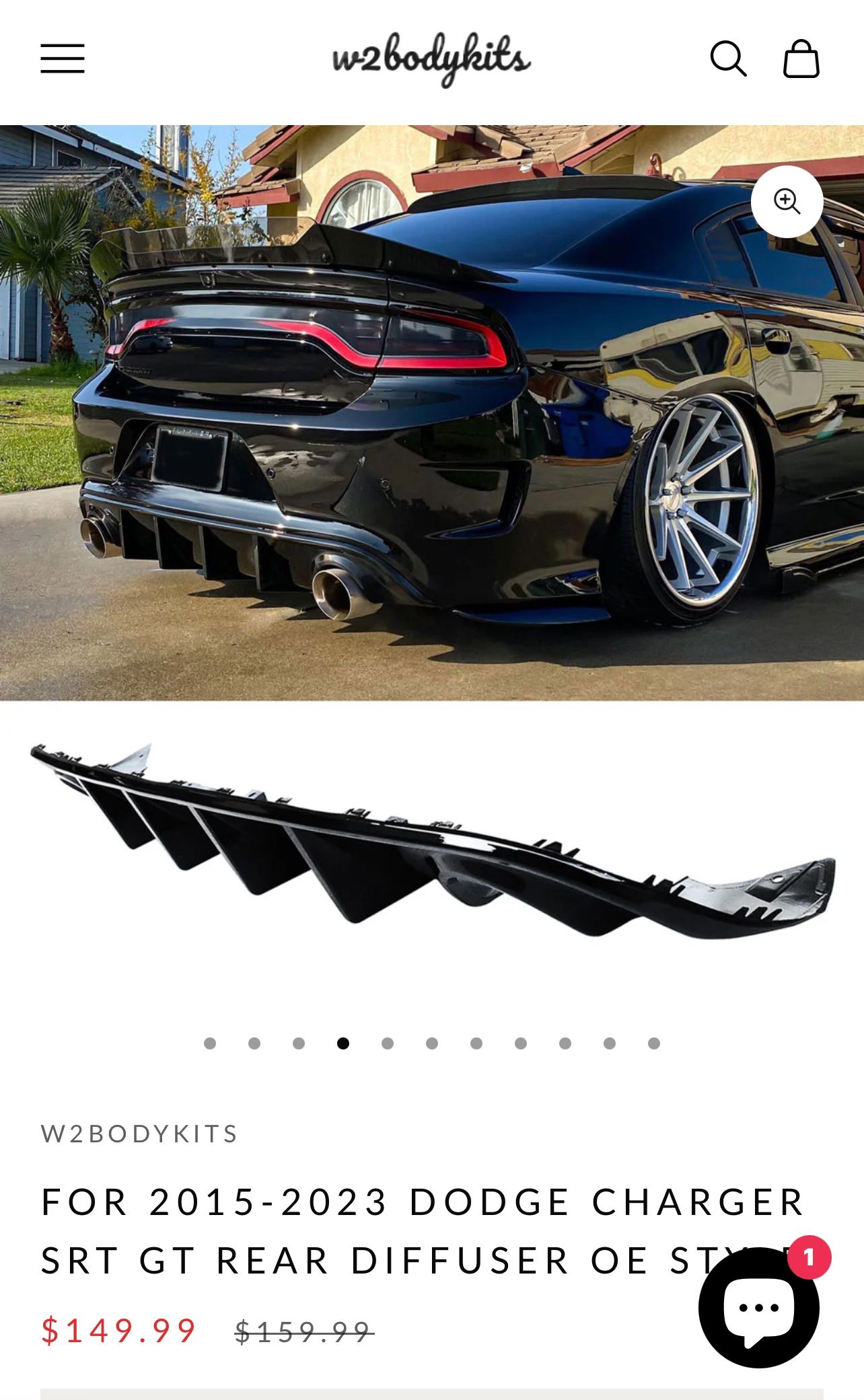 2015-2022 Dodge Charger Diffuser