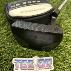 Cleveland HB Soft 2 Black Mallet Putter 34.5" Mamiya Shaft SS Grip RH