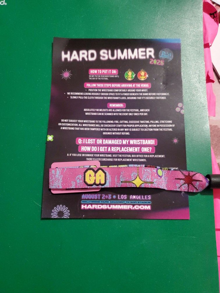 HARD SUMMER FESTIVAL GA TICKET