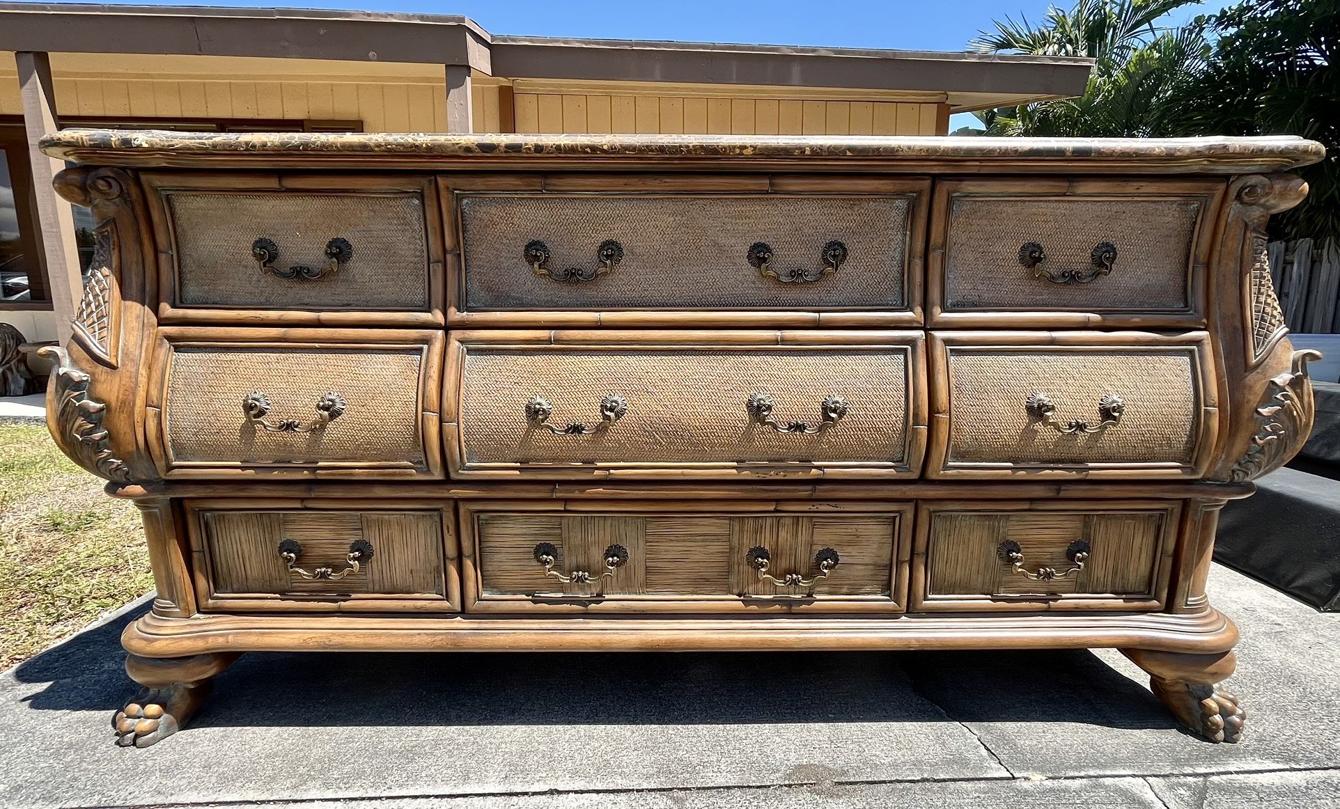 Antique Marble Top Dresser