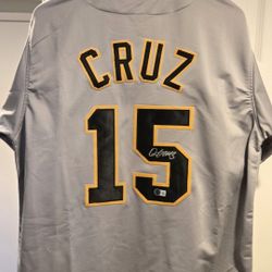 Oneil Cruz Autographed MLB Jersey (Certified)