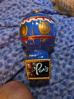 PARIS HOT AIR BALOON COOKIE JAR