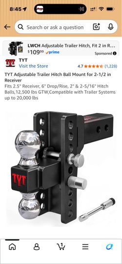 Adjustable trailer hitch